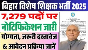 Bihar Special Teacher Vacancy 2025